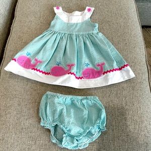 Starting Out‎ Whale dress and diaper cover